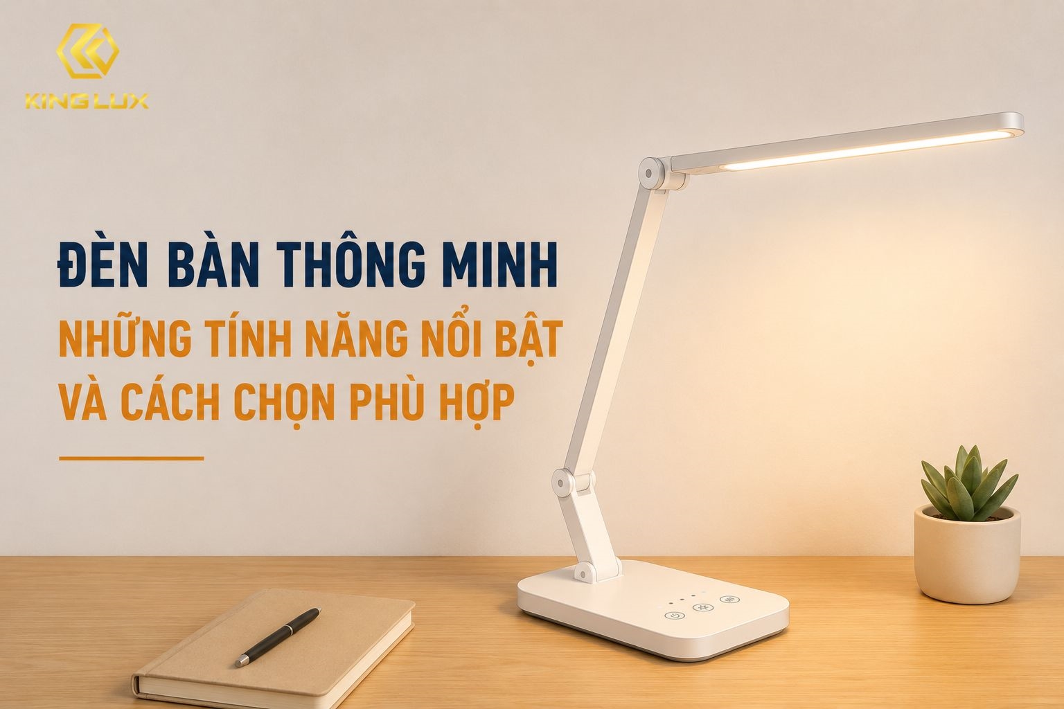 Đèn bàn thông minh: Những tính năng nổi bật và cách chọn phù hợp 