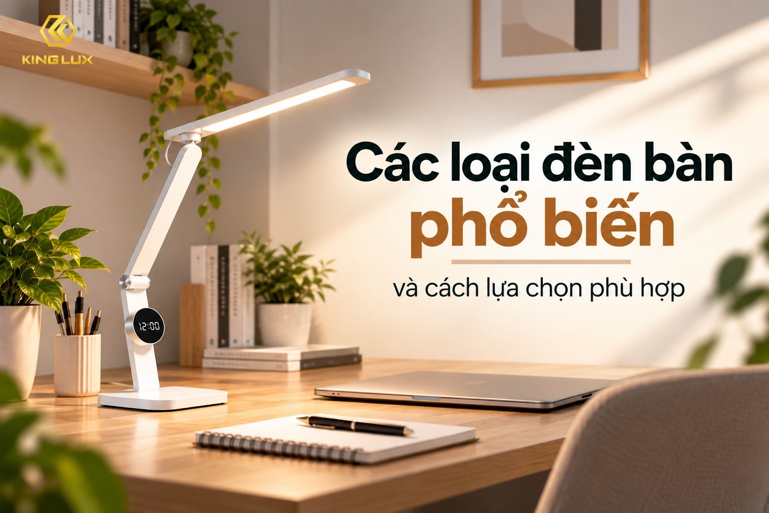 Các loại đèn bàn phổ biến và cách lựa chọn phù hợp