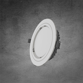 Downlight âm trần tán quang 12W-3 MÀU, viền nhôm bạc