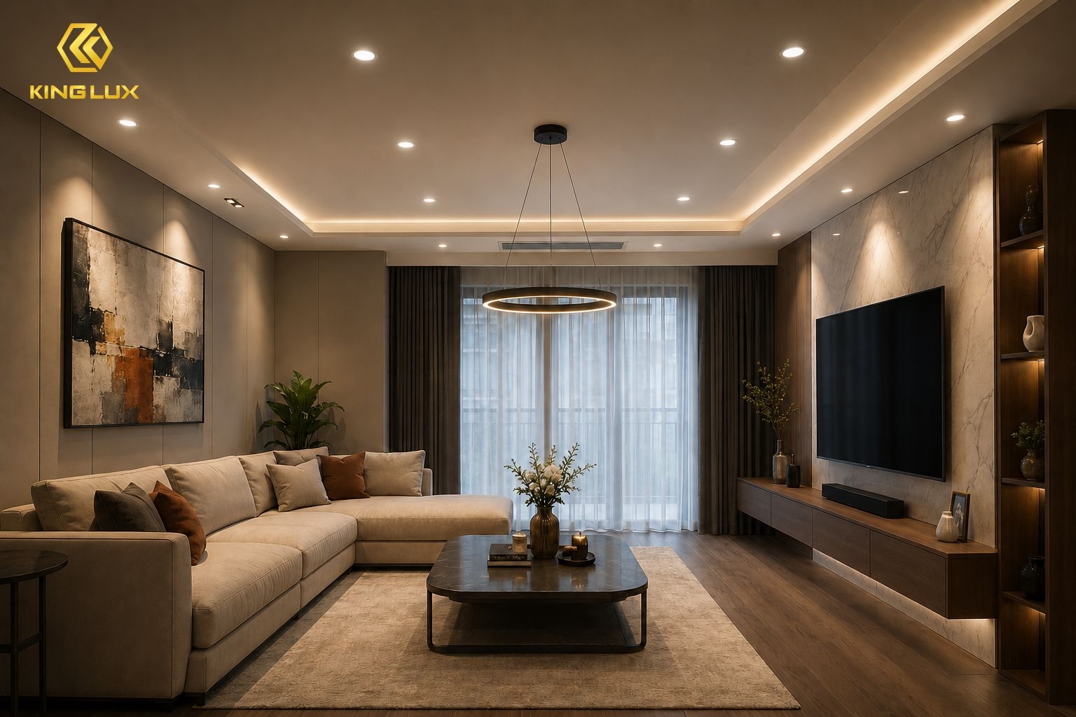 Ảnh minh họa phòng khách 25m2