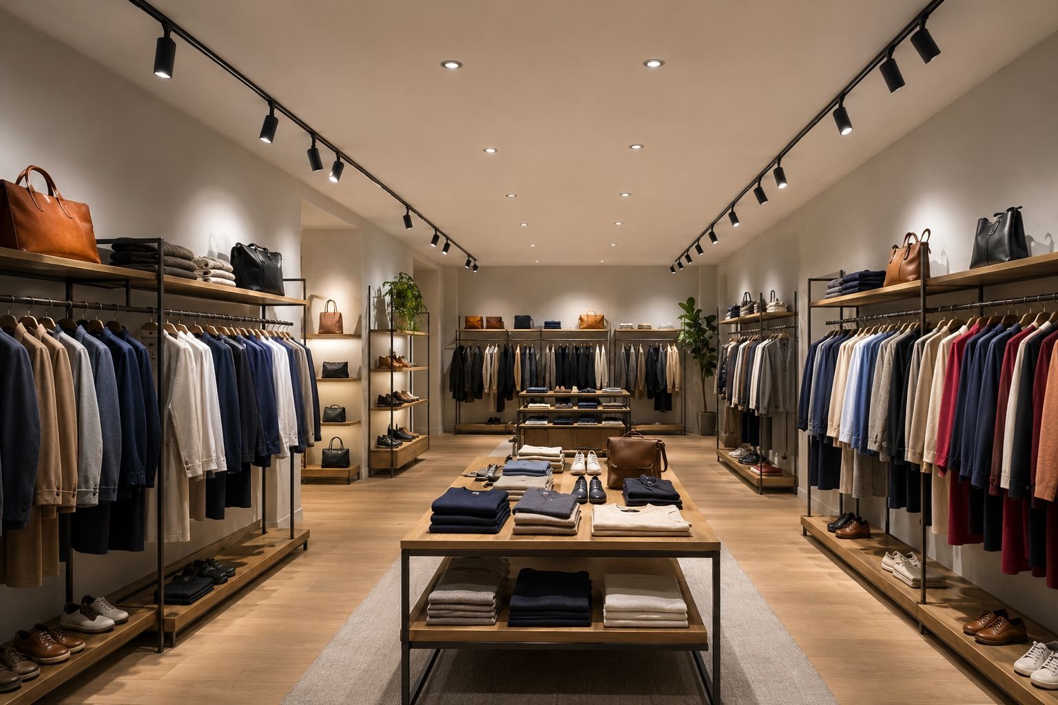 Ảnh minh họa công suất tham khảo khoảng 5-10 W/m2 cho showroom và cửa hàng