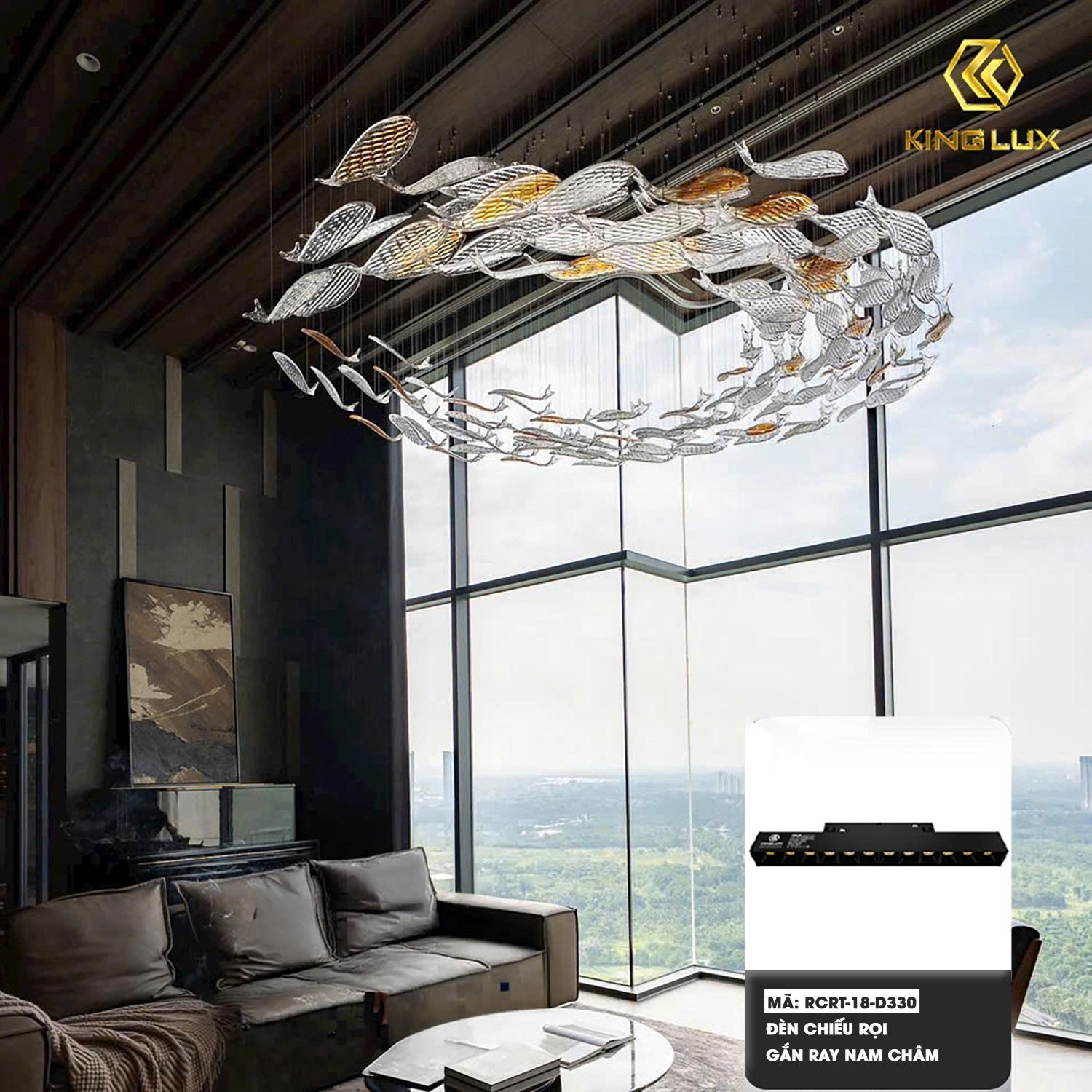 Ray nam châm nổi tại căn hộ Ocean Park Gia Lâm — Kinglux