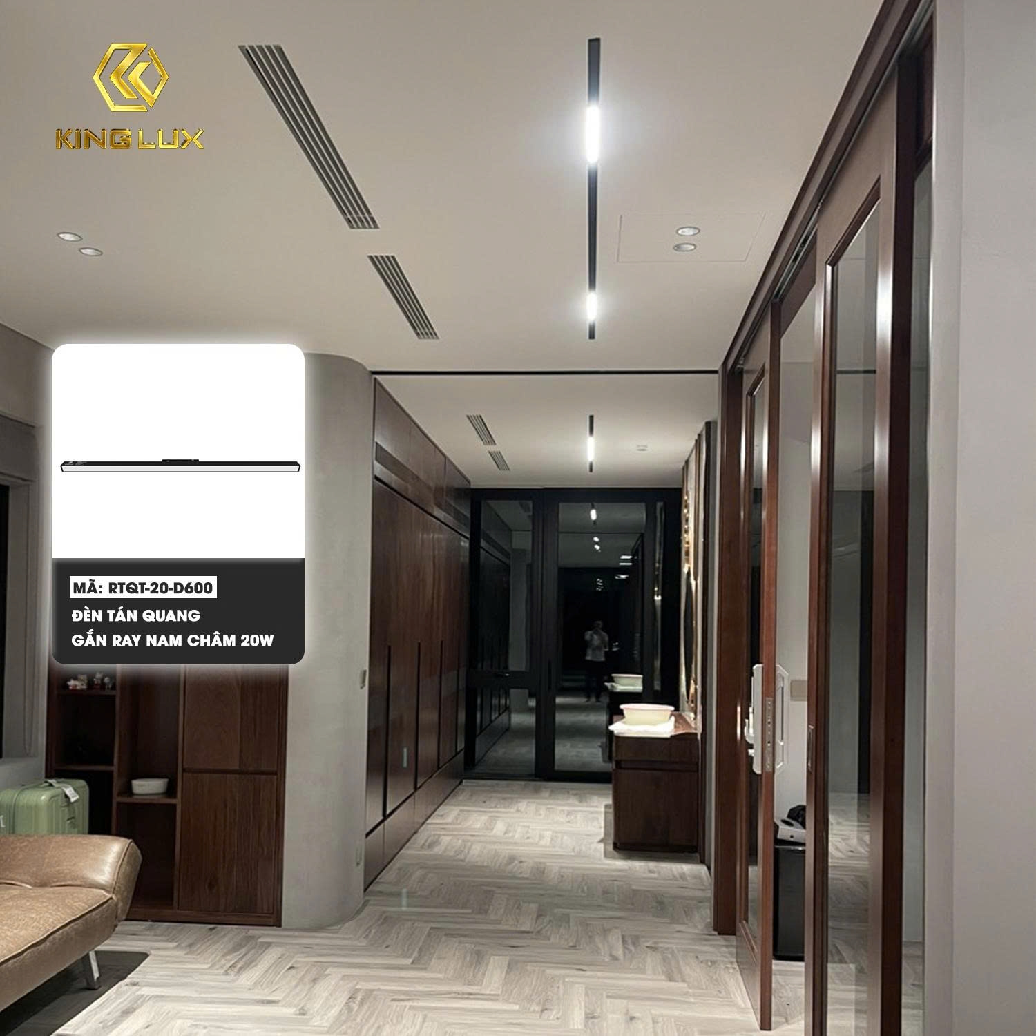 Ray nam châm âm trần tại Hoa Phượng 04 Vinhomes Riverside — Kinglux