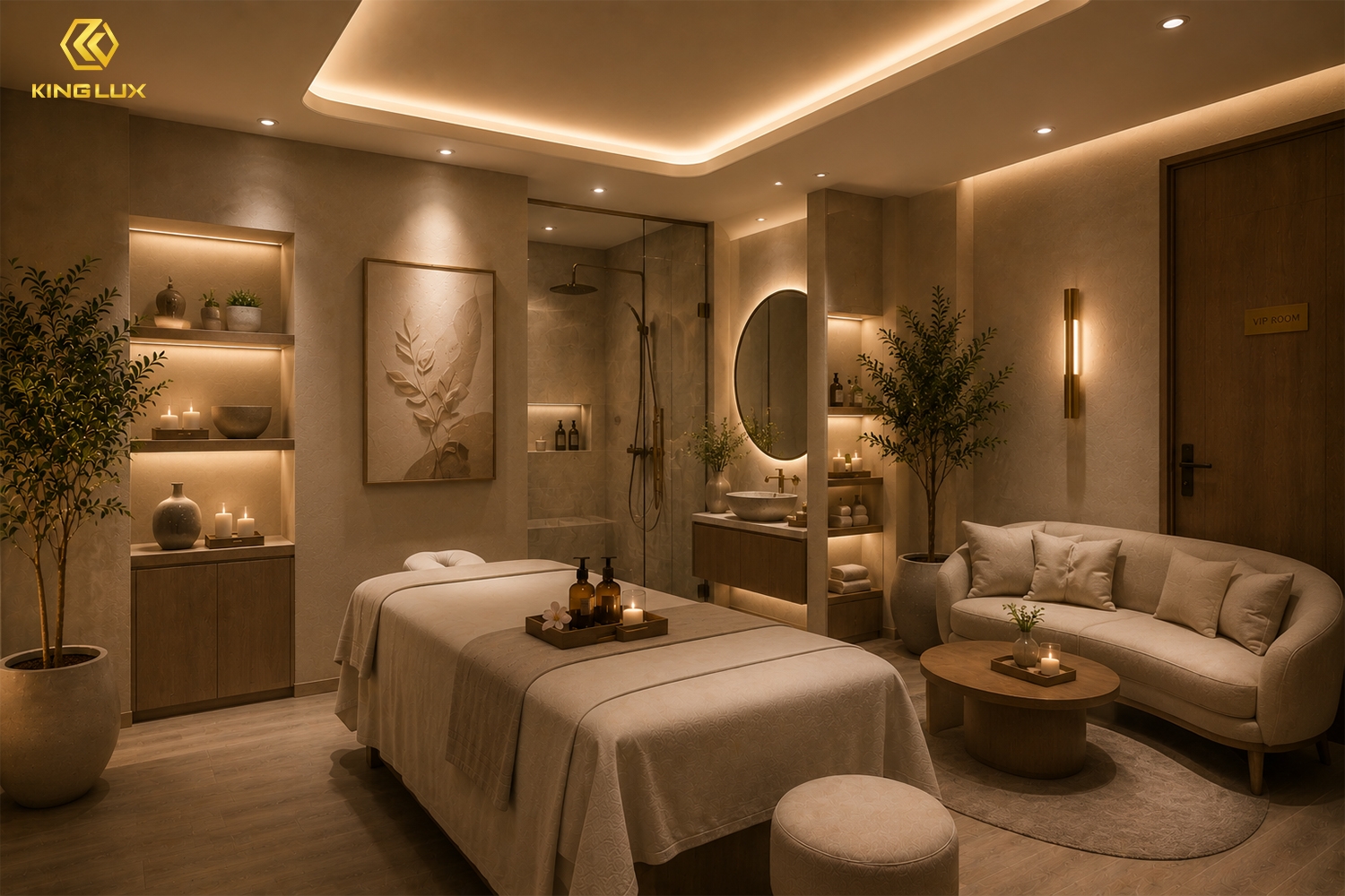 Chiếu sáng khu vực phòng VIP