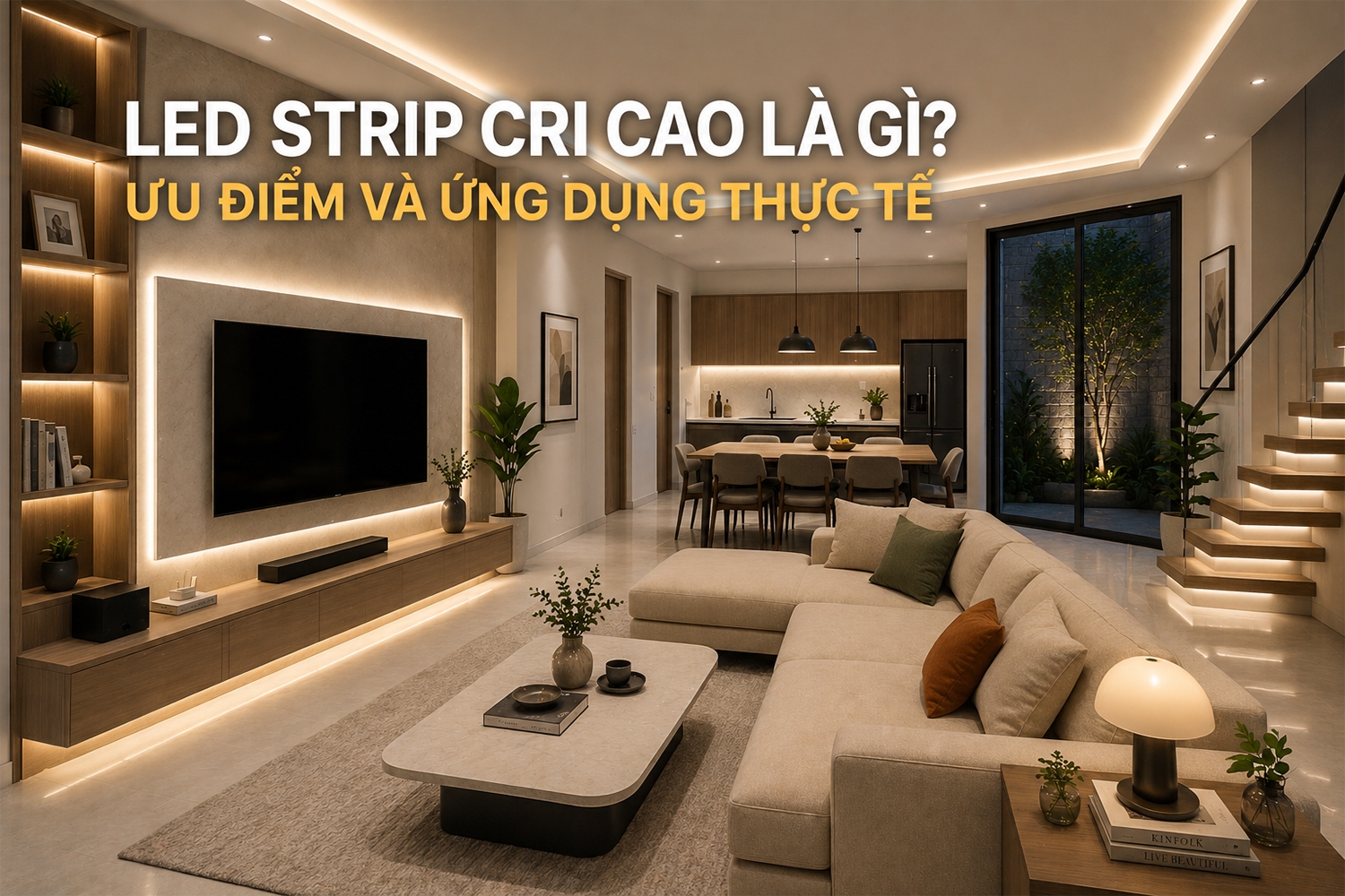 LED strip CRI cao là gì? Ưu điểm và ứng dụng thực tế