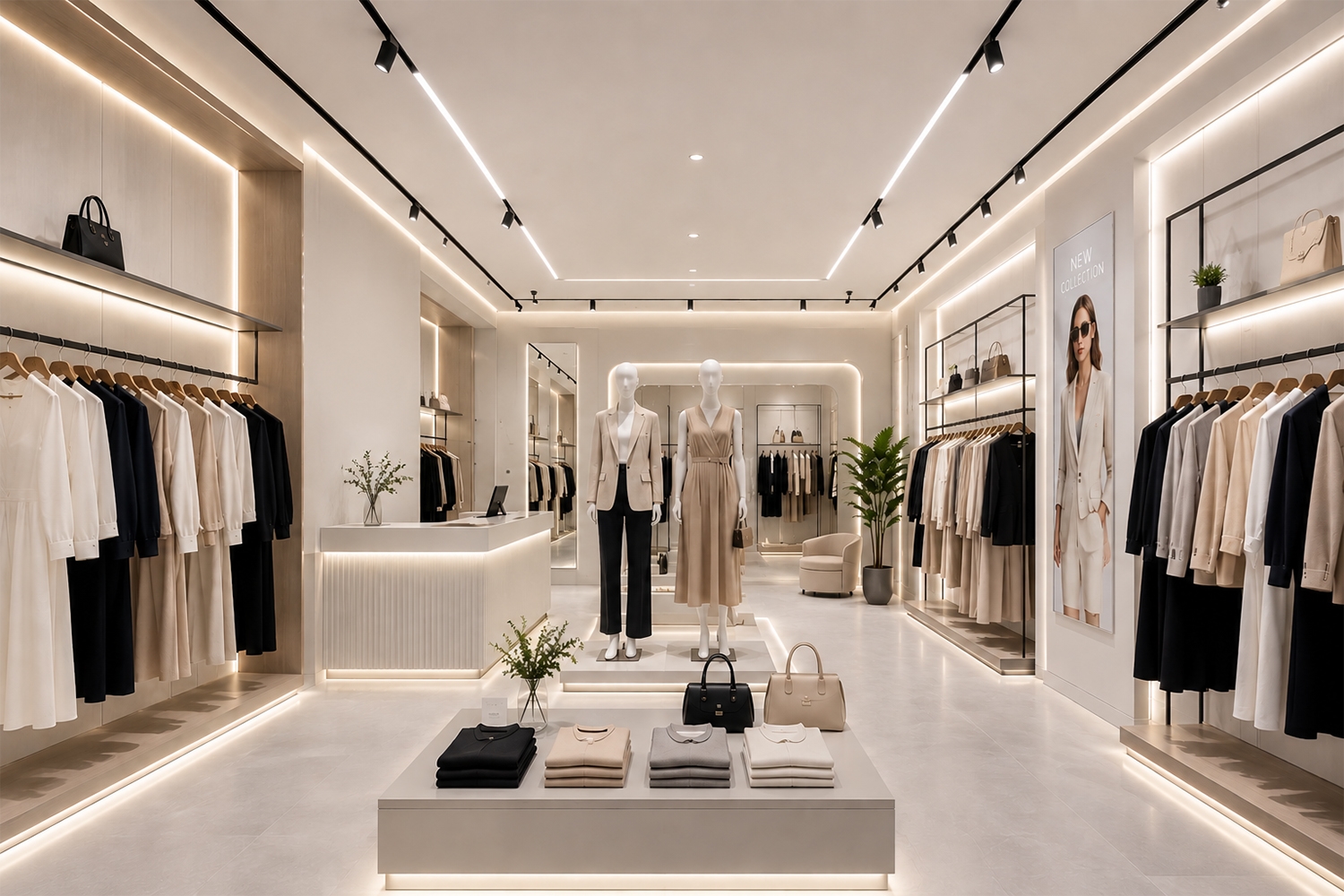 Đèn showroom cao cấp: Giải pháp chiếu sáng cho không gian trưng bày hiện đại 