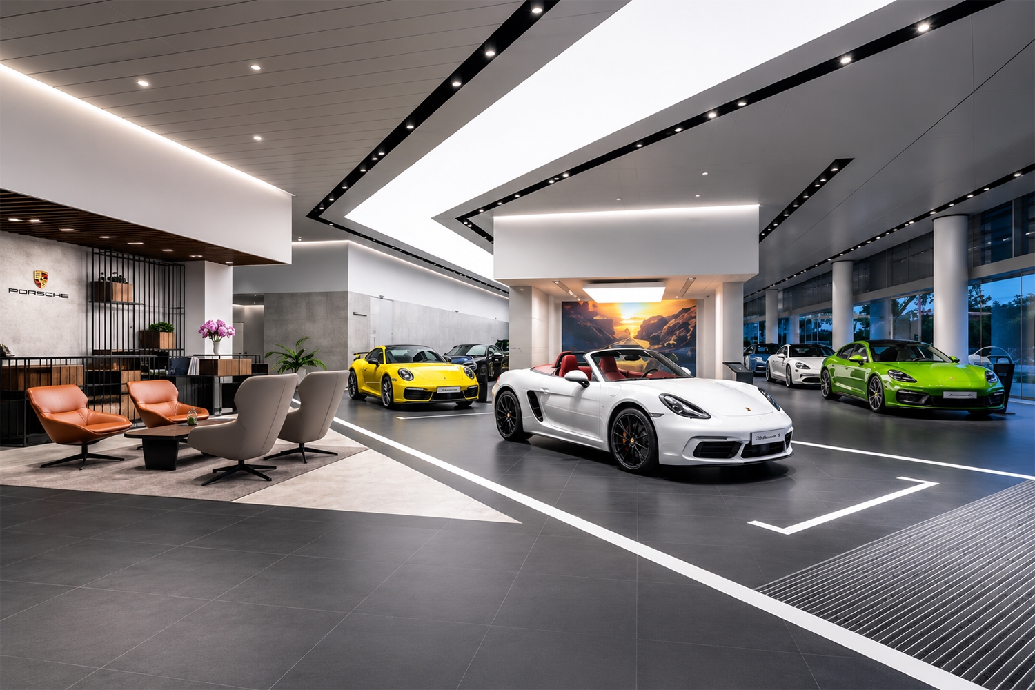 Ưu tiên sử dụng đèn LED hiệu suất cao là xu hướng chiếu sáng showroom ô tô hiện nay