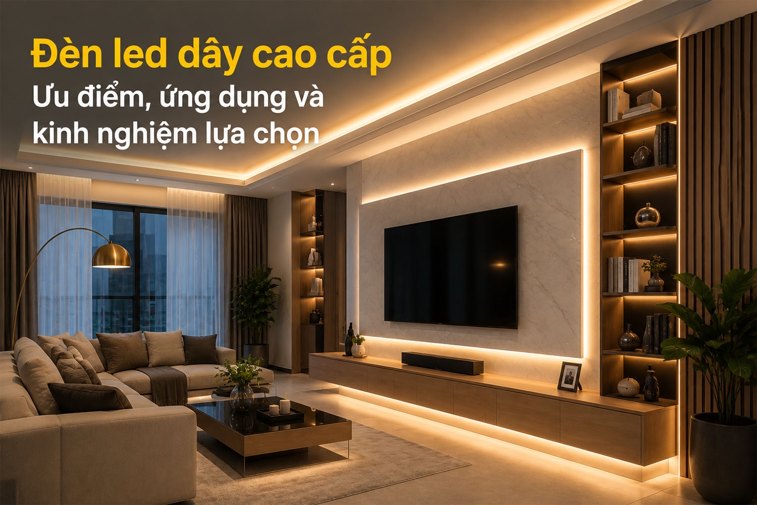 Đèn LED dây cao cấp: Ưu điểm, ứng dụng và kinh nghiệm lựa chọn 