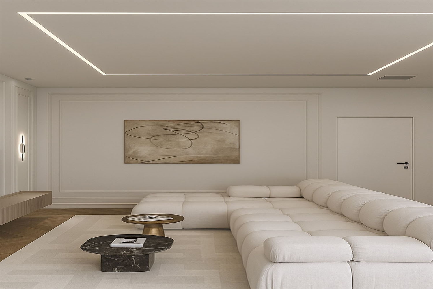 Đèn LED dây có thiết kế mềm, dễ uốn cong nên thuận lợi trong thiết kế thi công