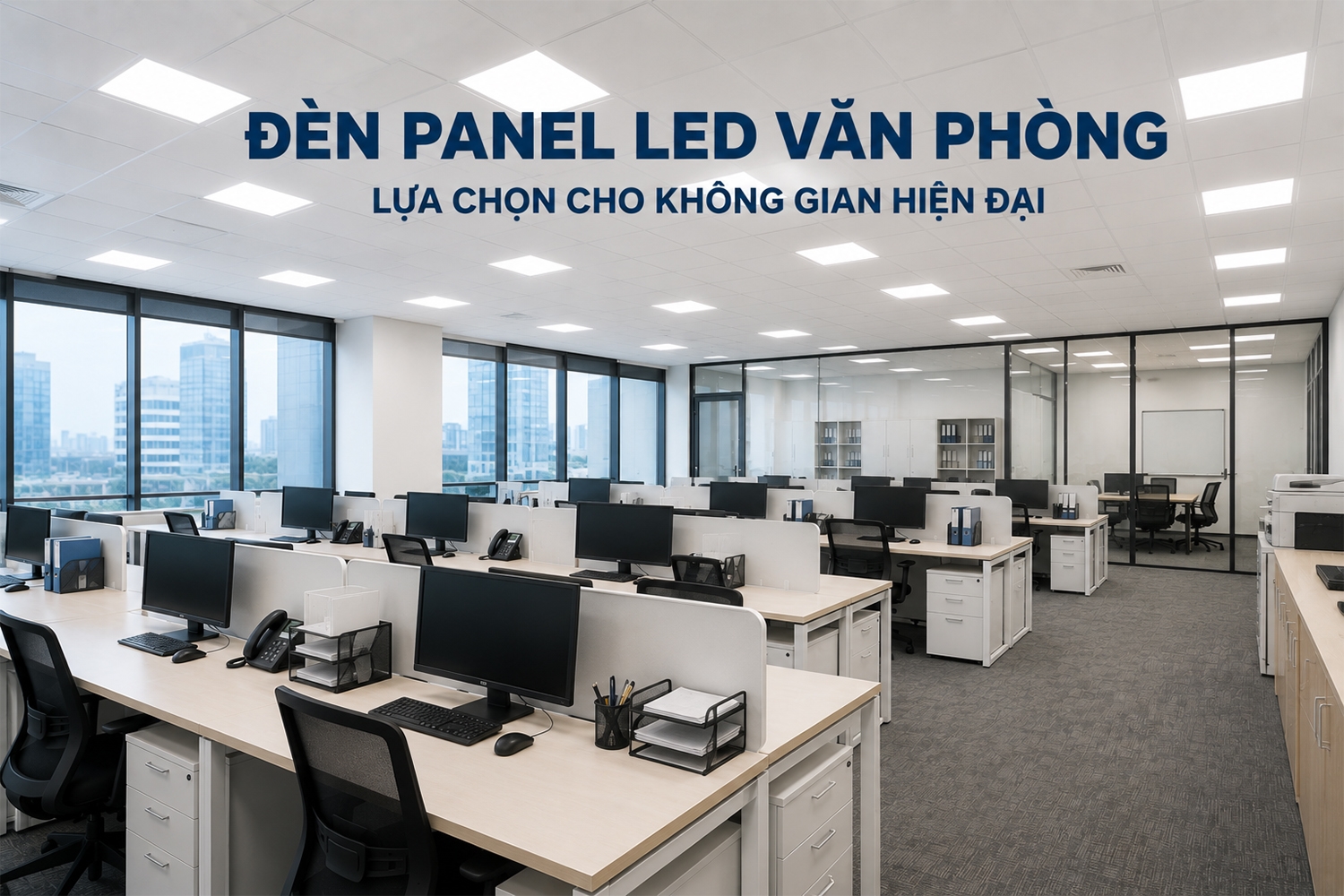 Đèn panel LED văn phòng - Lựa chọn cho không gian hiện đại