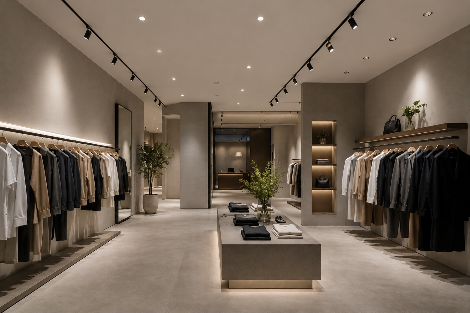 Đèn chiếu điểm showroom cao cấp cho không gian hiện đại