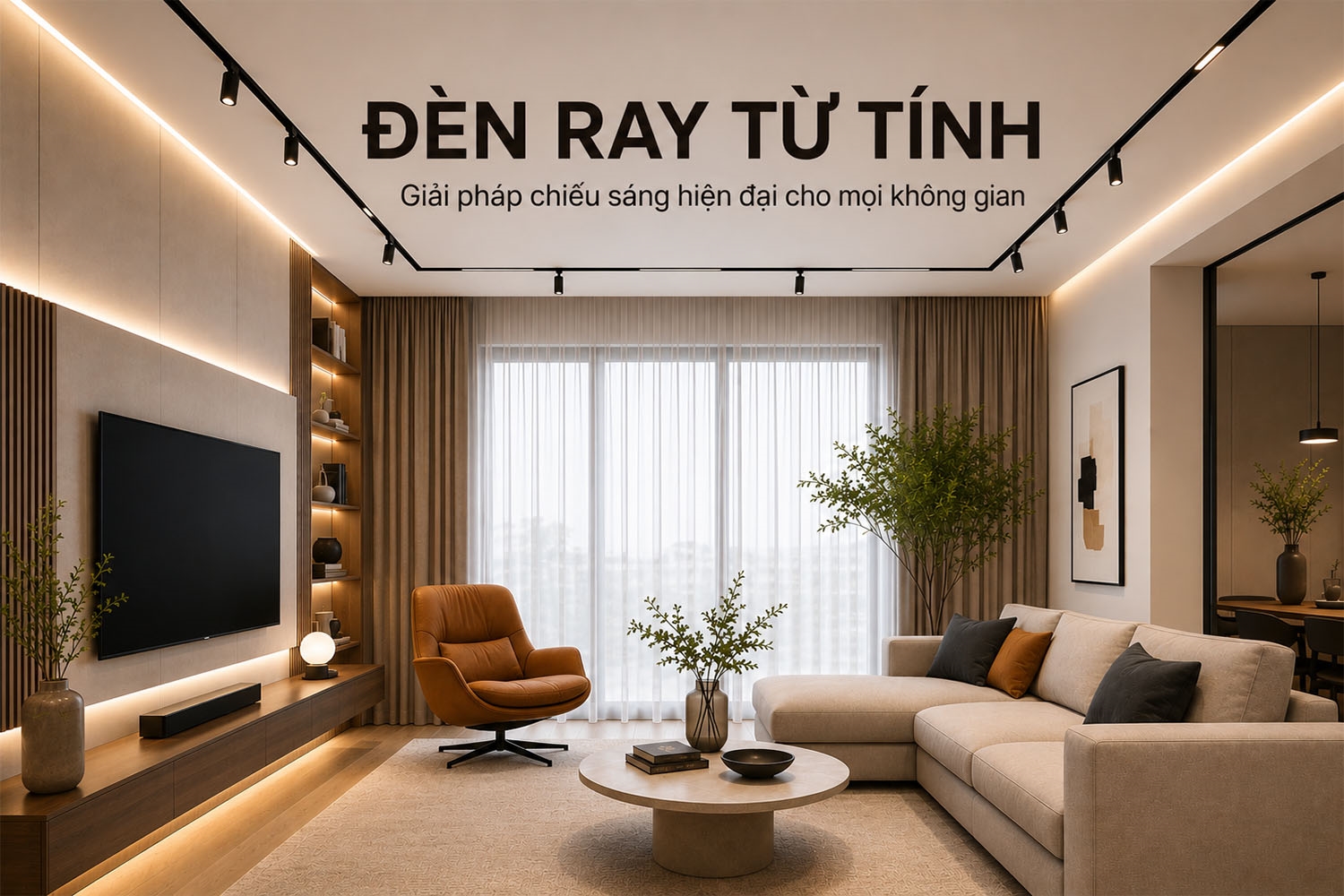 Đèn ray từ tính – Giải pháp chiếu sáng hiện đại cho mọi không gian