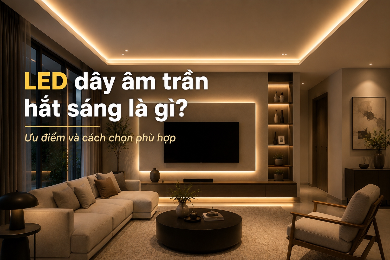 LED dây âm trần hắt sáng là gì? Ưu điểm và cách chọn phù hợp