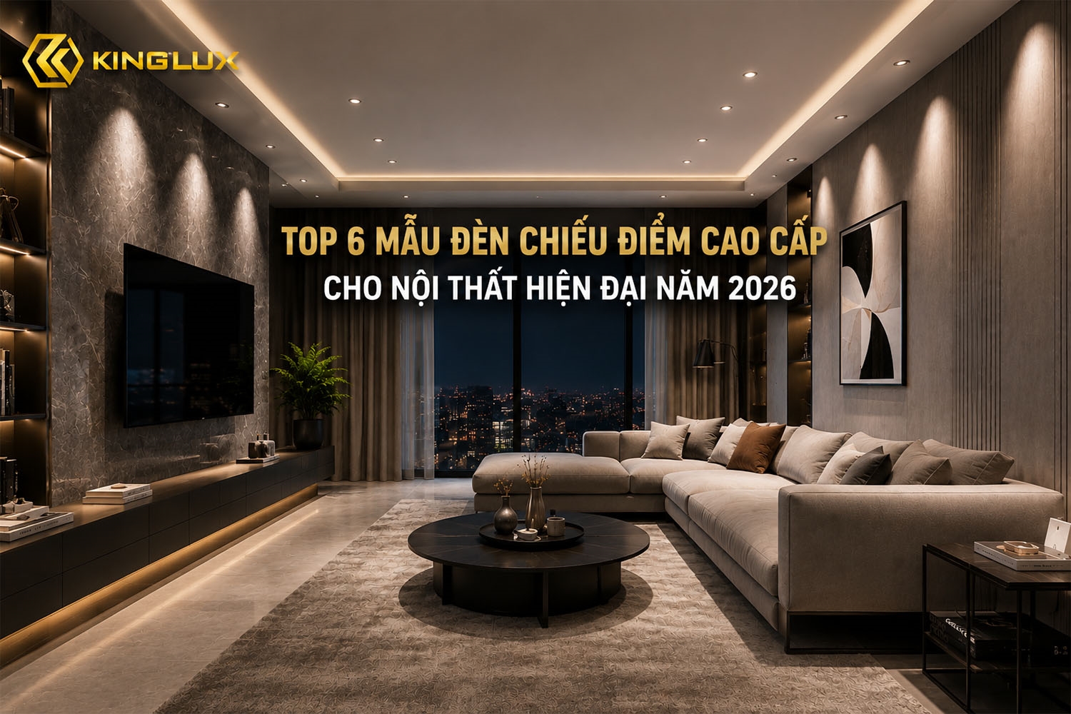 Top 6 mẫu đèn chiếu điểm cao cấp cho nội thất hiện đại 2026
