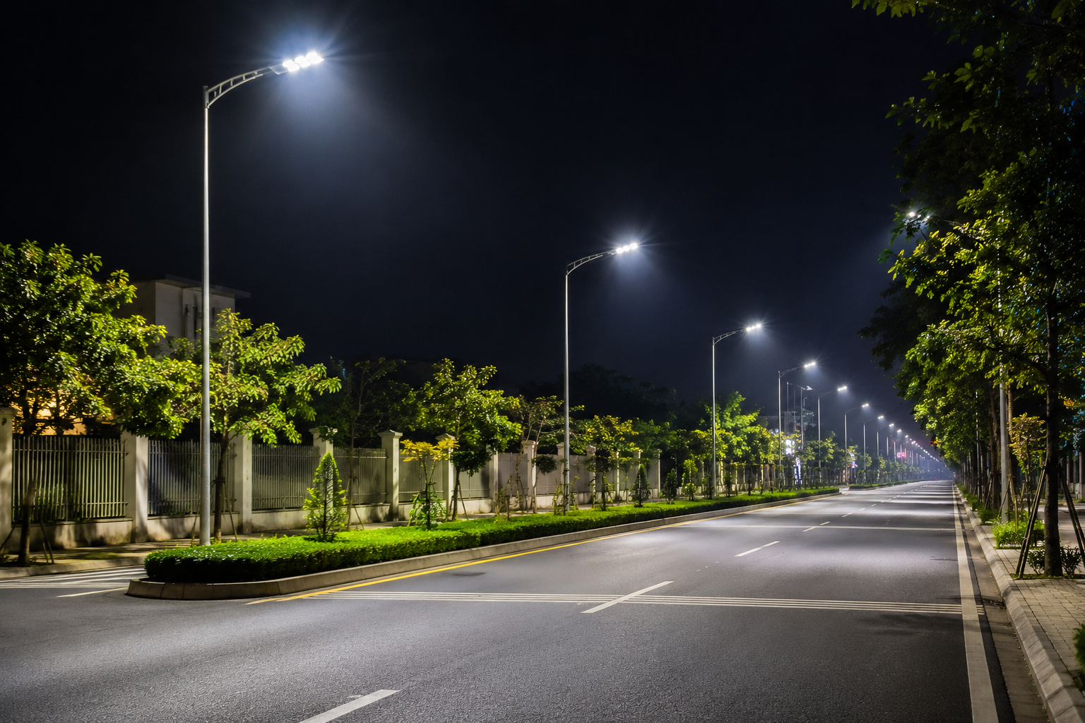 Đèn pha LED ngoại thất chiếu sáng đường phố
