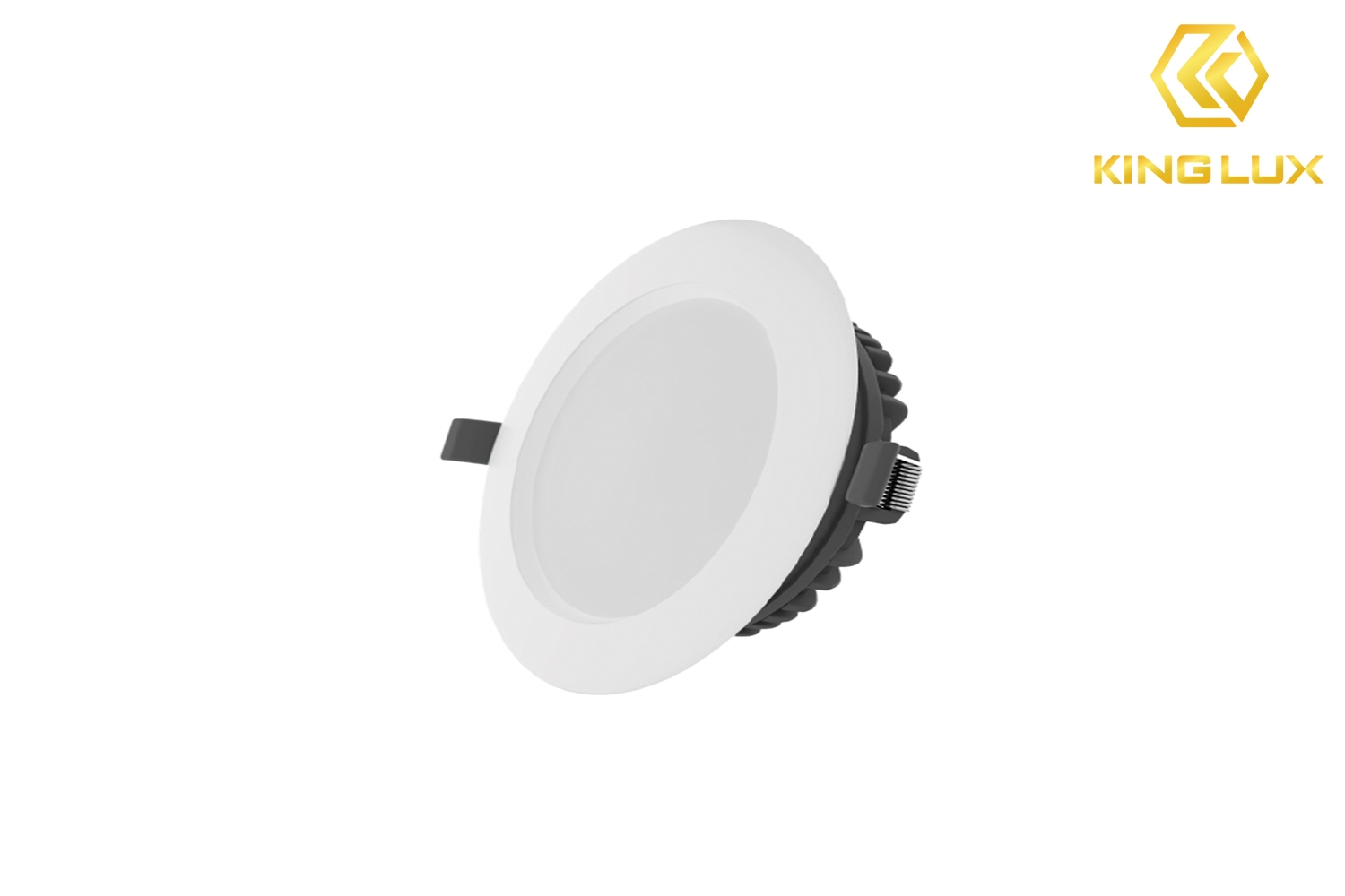 Đèn downlight DOB tán quang 9W, mặt nhựa