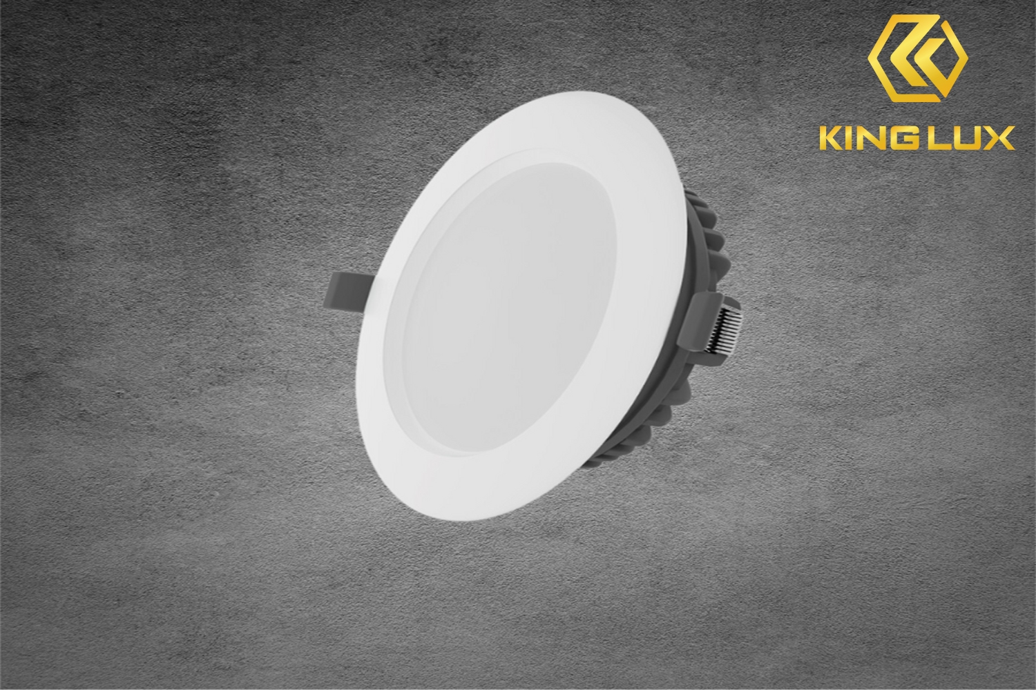 Đèn downligh tán quang 12W, nhựa trắng, 3 màu